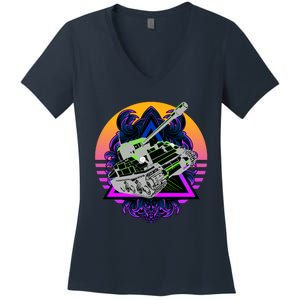 Battle Tank Women's V-Neck T-Shirt