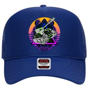 Battle Tank High Crown Mesh Back Trucker Hat