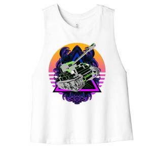 Battle Tank Women's Racerback Cropped Tank