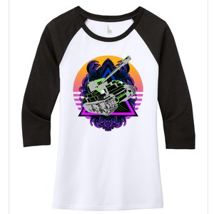 Battle Tank Women's Tri-Blend 3/4-Sleeve Raglan Shirt