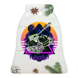 Battle Tank Ceramic Bell Ornament