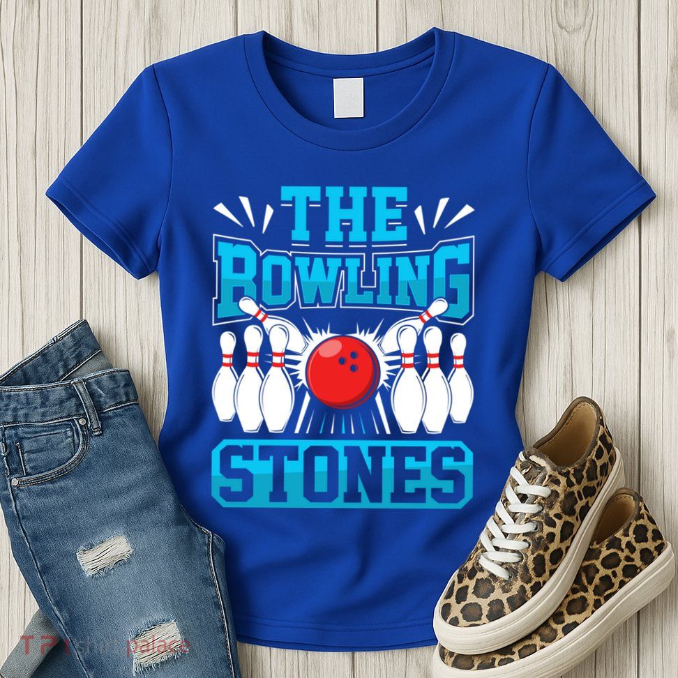 Bowling The Bowling Stones Funny Bowlers Bowling Lovers Gift Women's T-Shirt