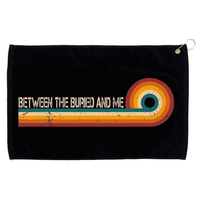 Between The Buried And Me Retro Stripes Musician Vintage Grommeted Golf Towel