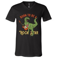 Born To Be A Rock Star V-Neck T-Shirt