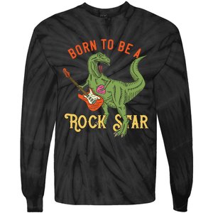 Born To Be A Rock Star Tie-Dye Long Sleeve Shirt