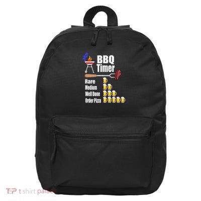 Bbq Timer Barbecue Grill Grilling 16 in Basic Backpack