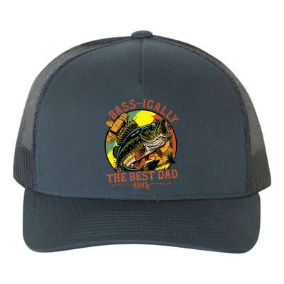 Basically The Best Dad Ever Bass Fishing Fisher Yupoong Adult 5-Panel Trucker Hat