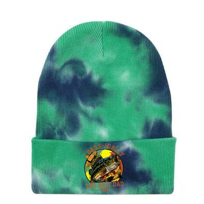 Basically The Best Dad Ever Bass Fishing Fisher Tie Dye 12in Knit Beanie