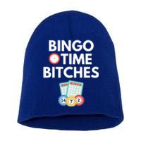 Bingo Time Bitches Funny Bingo Player Game Lover Gift Humor Cute Gift Short Acrylic Beanie