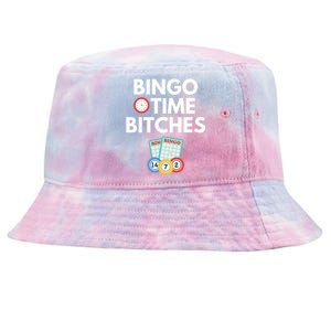 Bingo Time Bitches Funny Bingo Player Game Lover Gift Humor Cute Gift Tie-Dyed Bucket Hat