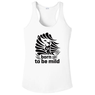 Born To Be Mild Ladies PosiCharge Competitor Racerback Tank