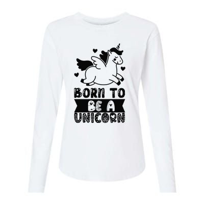 Born To Be A Unicorn Womens Cotton Relaxed Long Sleeve T-Shirt