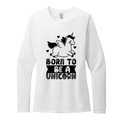 Born To Be A Unicorn Womens CVC Long Sleeve Shirt