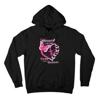 Blessed To Be Called Pink Butterfly Breast Cancer Survivor Hoodie