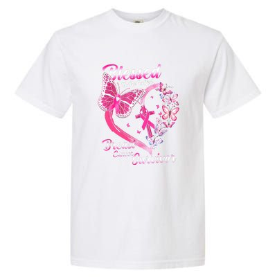 Blessed To Be Called Pink Butterfly Breast Cancer Survivor Garment-Dyed Heavyweight T-Shirt