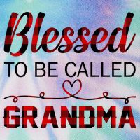 Blessed To Be Called Grandma Red Plaid Mother's Day Legacy Tie Dye Trucker Hat
