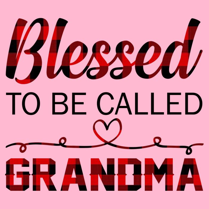 Blessed To Be Called Grandma Red Plaid Mother's Day Poster