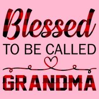 Blessed To Be Called Grandma Red Plaid Mother's Day Visor