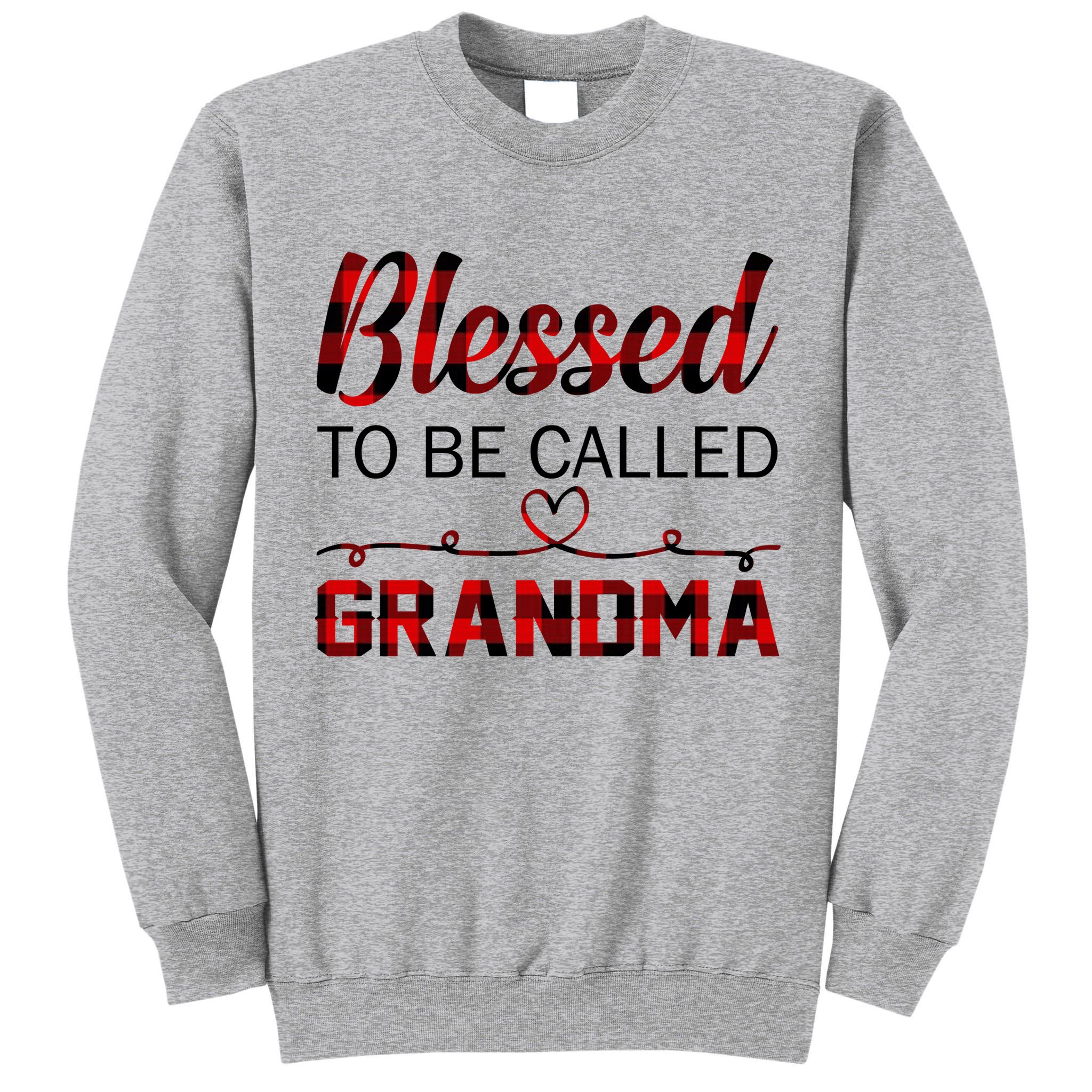 Blessed To Be Called Grandma Red Plaid Mother's Day Tall Sweatshirt