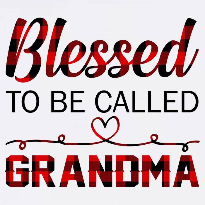 Blessed To Be Called Grandma Red Plaid Mother's Day Adult Drive Performance Visor