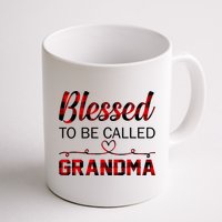 Blessed To Be Called Grandma Red Plaid Mother's Day Mug