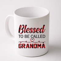 Blessed To Be Called Grandma Red Plaid Mother's Day Mug