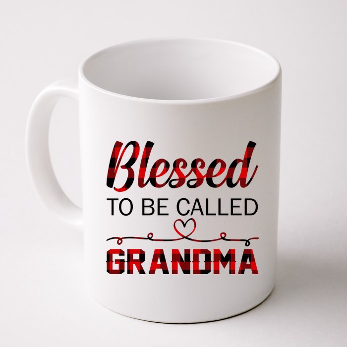 Blessed To Be Called Grandma Red Plaid Mother's Day Mug