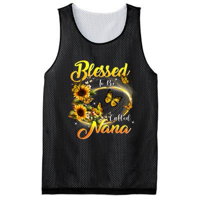 Blessed To Be Called Nana Sunflower Lovers Grandma MotherS Day Mesh Reversible Basketball Jersey Tank