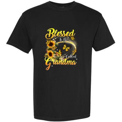 Blessed To Be Called Grandma Tee Sunflower Garment-Dyed Heavyweight T-Shirt