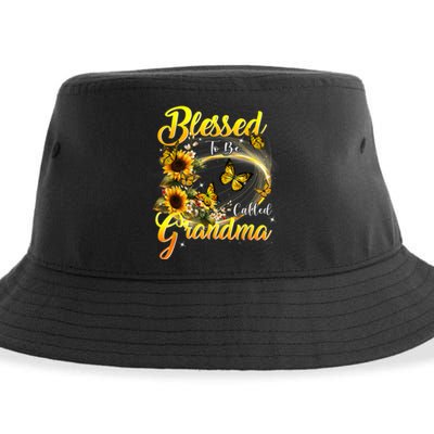 Blessed To Be Called Grandma Tee Sunflower Sustainable Bucket Hat