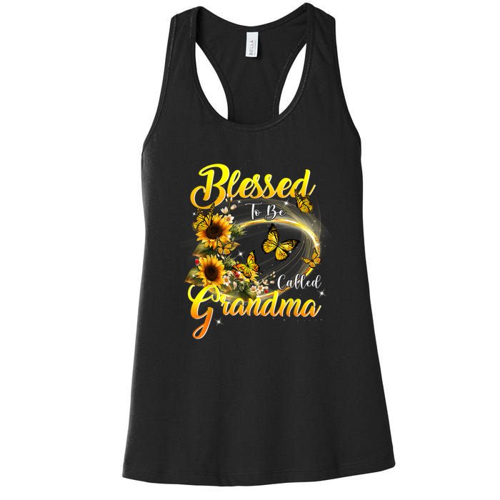 Blessed To Be Called Grandma Tee Sunflower Women's Racerback Tank