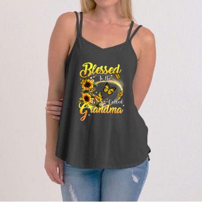 Blessed To Be Called Grandma Tee Sunflower Women's Strappy Tank