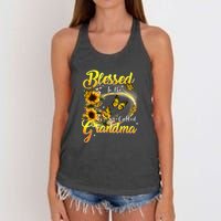 Blessed To Be Called Grandma Tee Sunflower Women's Knotted Racerback Tank