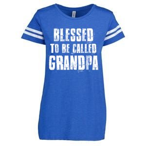 Blessed To Be Called Grandpa Fathers Day Grandpa Birthday Gift Enza Ladies Jersey Football T-Shirt