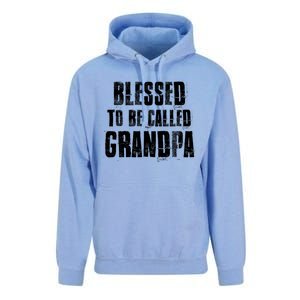 Blessed To Be Called Grandpa Fathers Day Grandpa Birthday Gift Unisex Surf Hoodie