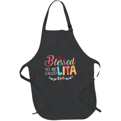 Blessed To Be Called Lita MotherS Day Full-Length Apron With Pockets
