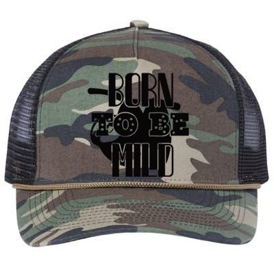 Born To Be Mild Retro Rope Trucker Hat Cap