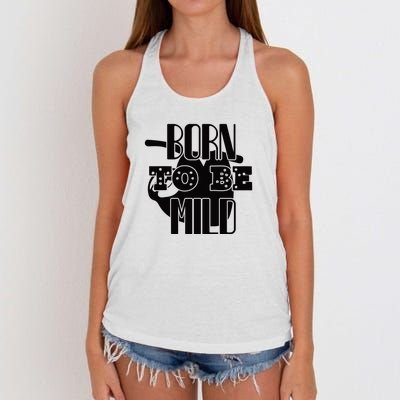 Born To Be Mild Women's Knotted Racerback Tank