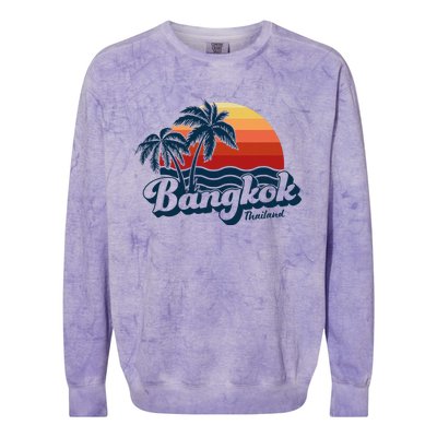 Bangkok Thailand Colorblast Crewneck Sweatshirt