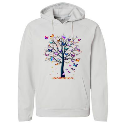 Butterfly Tree Beautiful Performance Fleece Hoodie