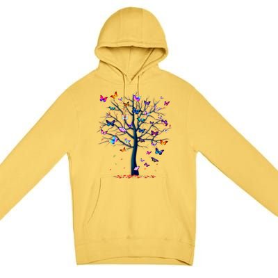 Butterfly Tree Beautiful Premium Pullover Hoodie