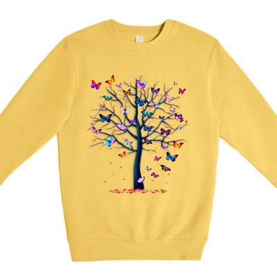 Butterfly Tree Beautiful Premium Crewneck Sweatshirt