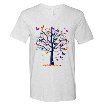 Butterfly Tree Beautiful V-Neck T-Shirt