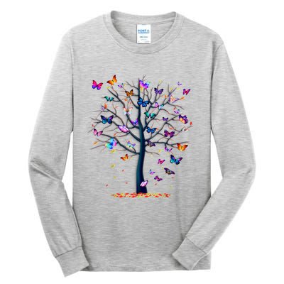 Butterfly Tree Beautiful Tall Long Sleeve T-Shirt