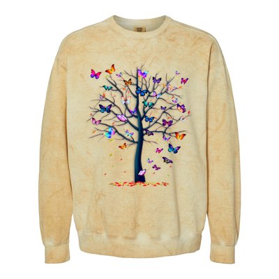 Butterfly Tree Beautiful Colorblast Crewneck Sweatshirt