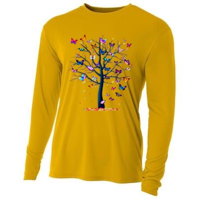 Butterfly Tree Beautiful Cooling Performance Long Sleeve Crew