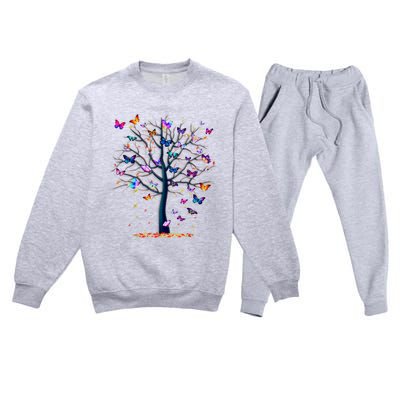 Butterfly Tree Beautiful Premium Crewneck Sweatsuit Set