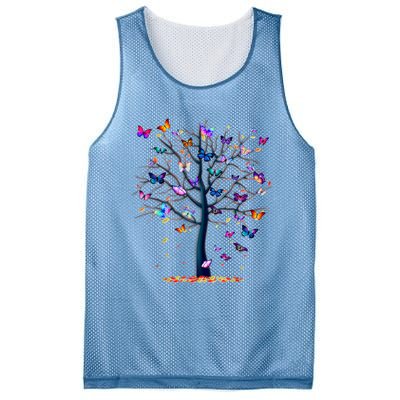 Butterfly Tree Beautiful Mesh Reversible Basketball Jersey Tank