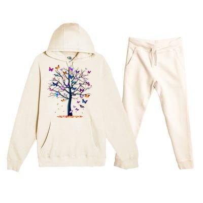 Butterfly Tree Beautiful Premium Hooded Sweatsuit Set