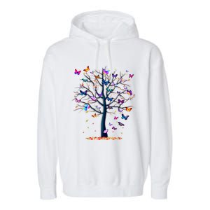 Butterfly Tree Beautiful Garment-Dyed Fleece Hoodie